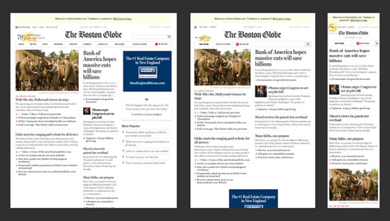 Responsive web design example