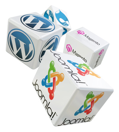 Open source CMS - WordPress, Joomla!, Magento