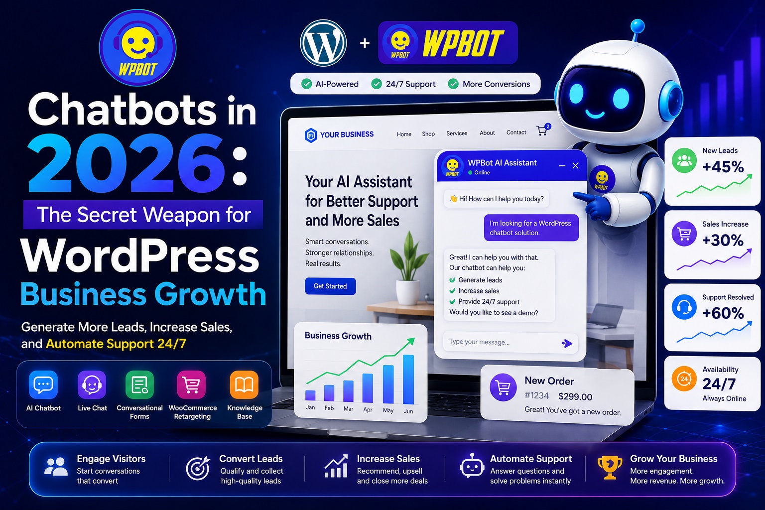 Chatbots in 2026: The Secret Weapon for WordPress Business Growth