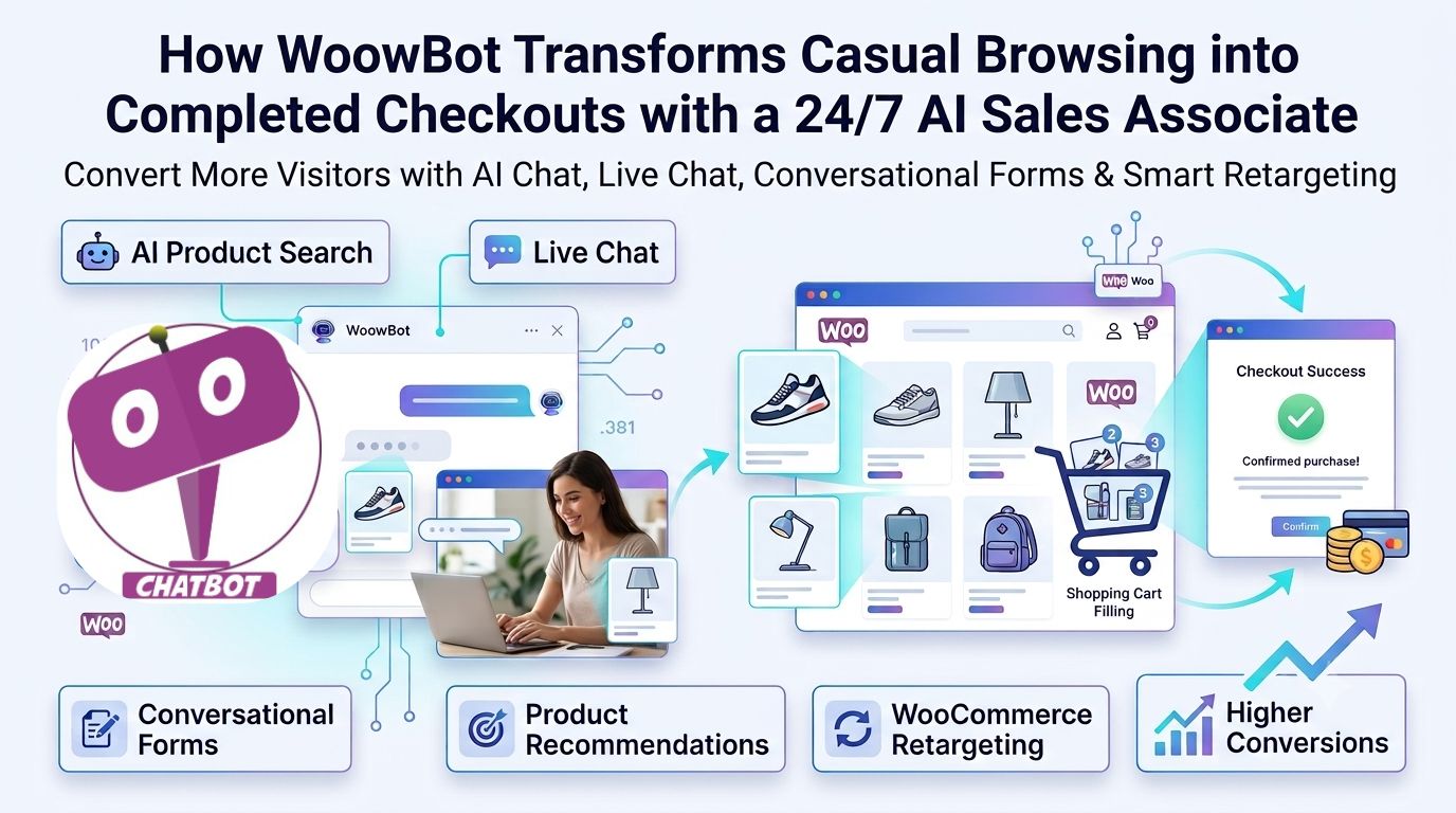 How WoowBot Transforms Casual Browsing into Completed Checkouts with a 24/7 AI Sales Associate