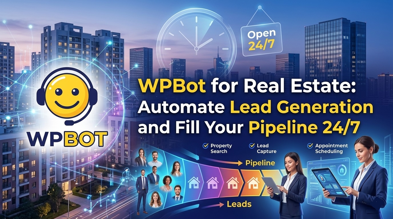 WPBot for Real Estate: Automate Lead Generation and Fill Your Pipeline 24/7